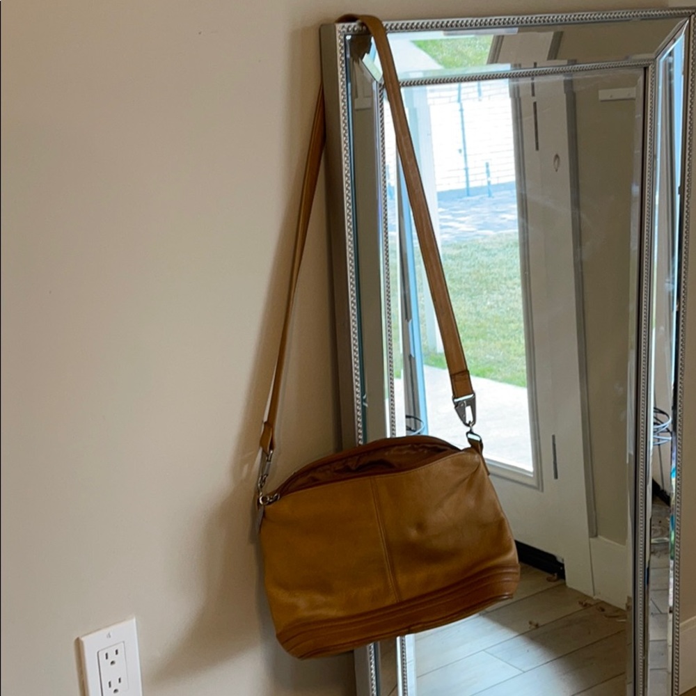 Tan Leather Crossbody purse